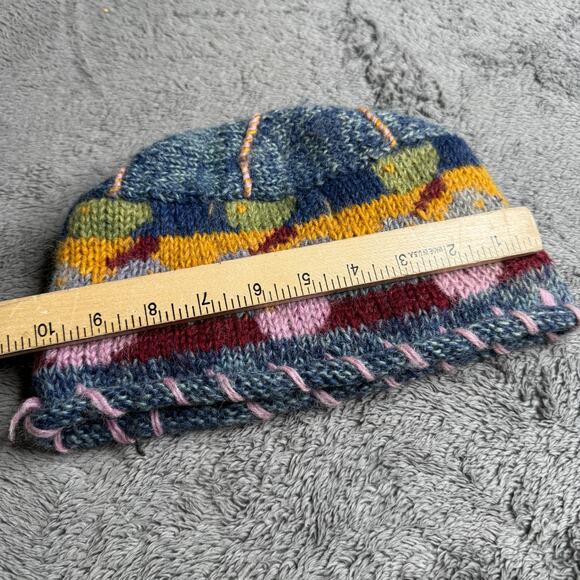 Lost Horizons Sundance Catalog Wool Fleece Lined Beanie Hat Handmade Cozy - Picture 5 of 6